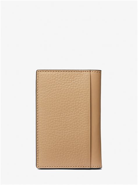 Hudson Pebbled Leather Card Case 